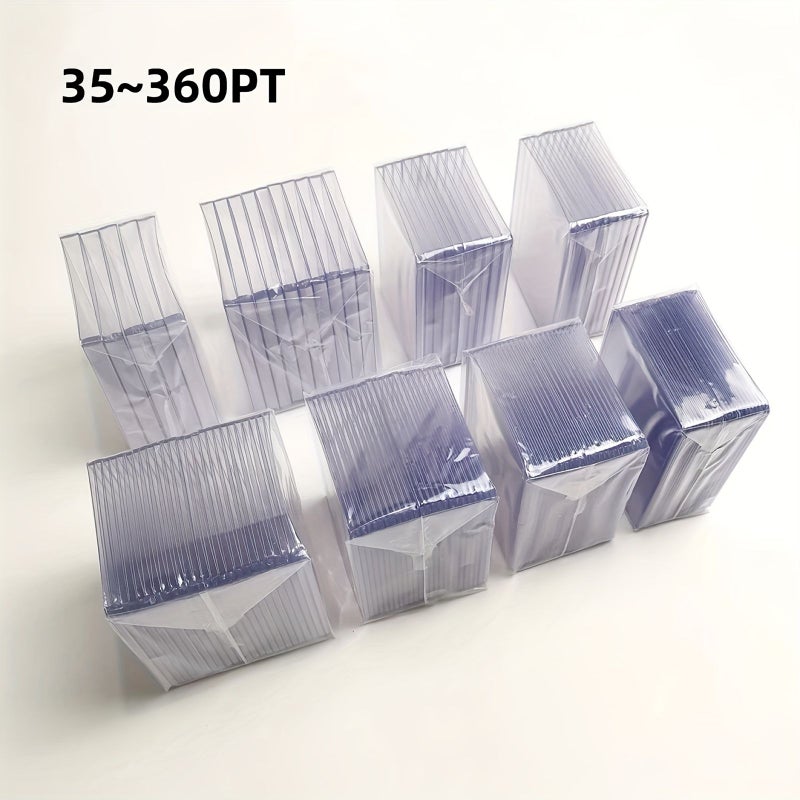 75pt Clear PVC Card Sleeves Display Protectors for Trading Cards Bulk Storage - Image 3