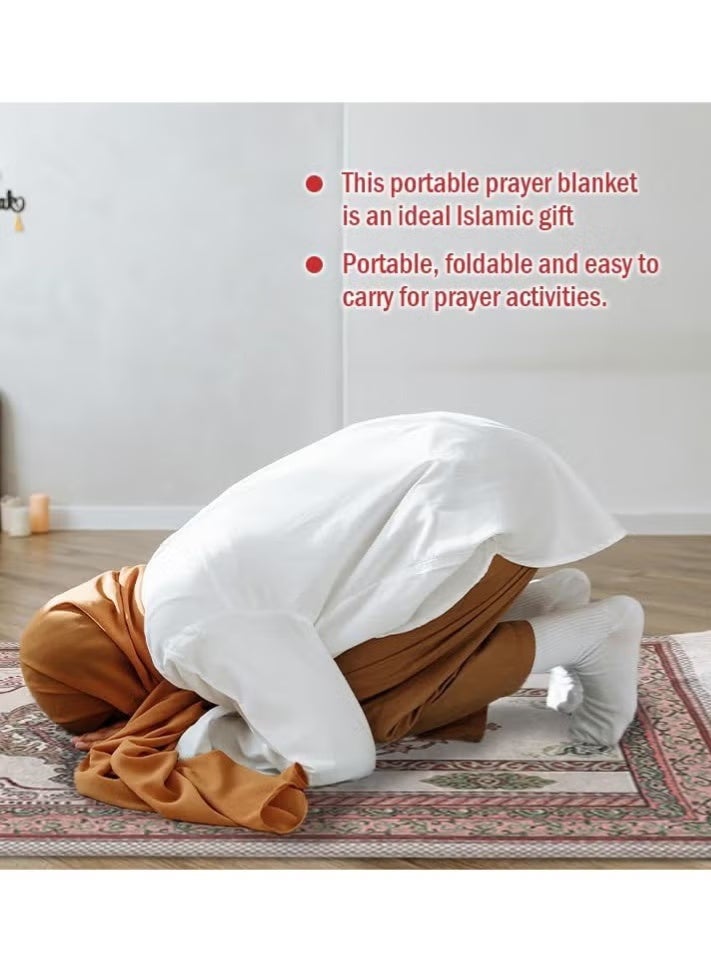 Aramu Portable Prayer Mat Bag Set with Elegant Design Bags for Kids Men Women  - Image 5