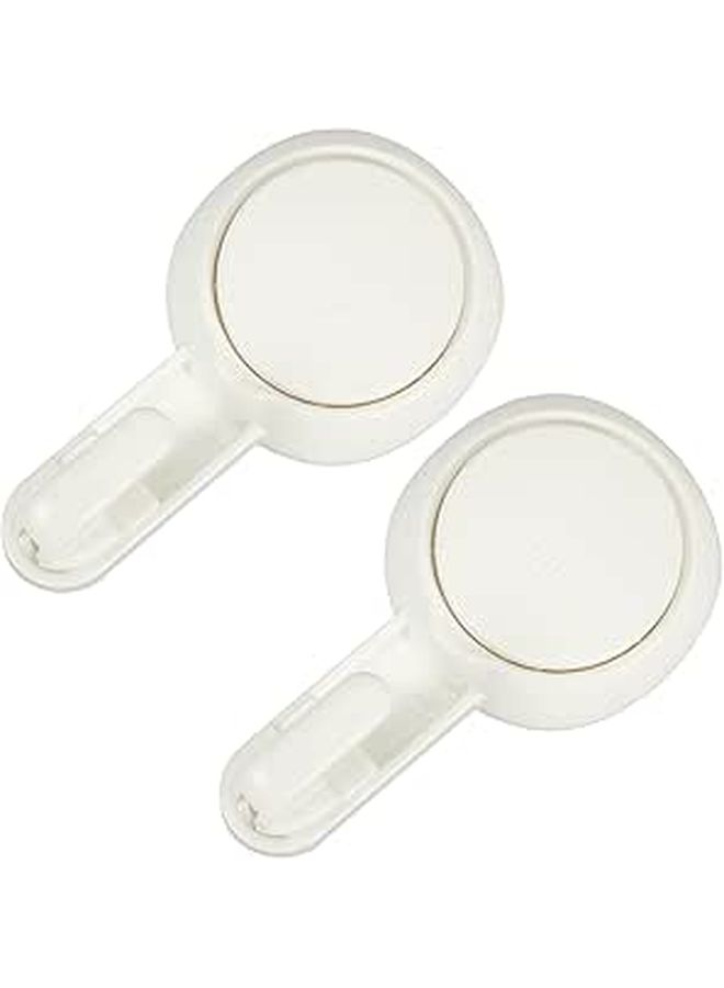 2 Pack Suction Cup Hooks For Towels Bathroom Shower No Drill Wall Hangers - Image 1