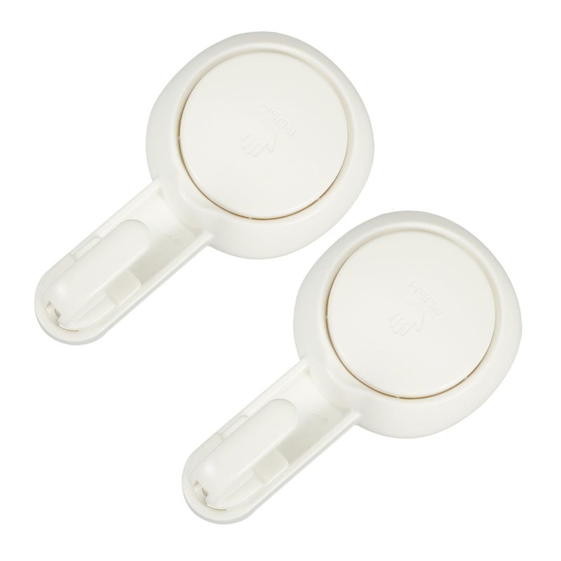 2 Pack Suction Cup Hooks For Towels Bathroom Shower No Drill Wall Hangers - Image 2