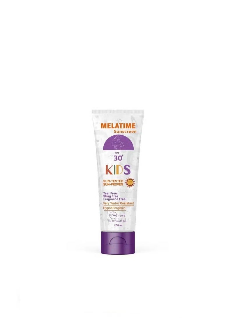 Melatime sunscreen kids spf 30+ 200 Ml