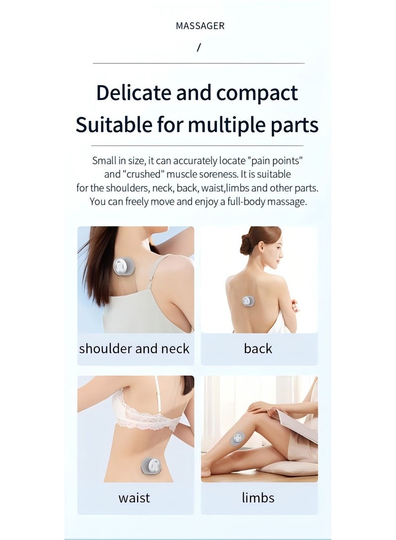 Arabest Mini Massager Shoulder, Neck, Lumbar and Full Body Massage Patch Smart Mini Patch Massager Pulse Vibration Meridian Acupoint Massager - Image 2