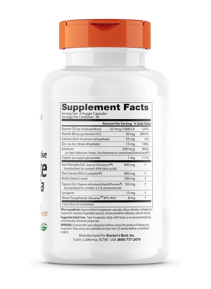 Doctor's Best - Comprehensive Prostate Formula - 120 Veggie Caps - Image 1