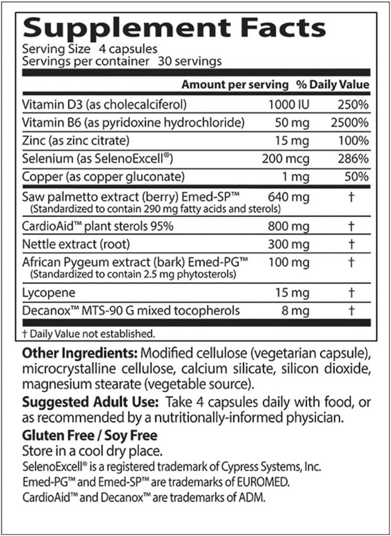 Doctor's Best - Comprehensive Prostate Formula - 120 Veggie Caps - Image 1