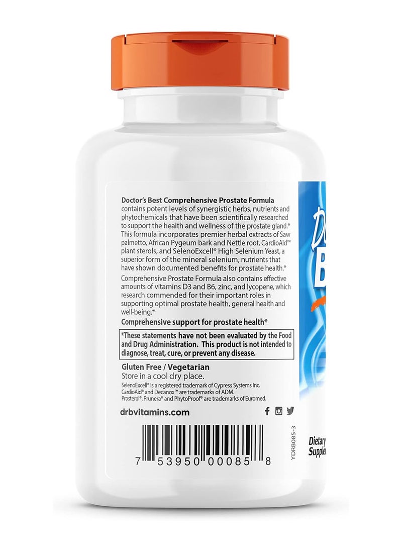 Doctor's Best - Comprehensive Prostate Formula - 120 Veggie Caps - Image 1