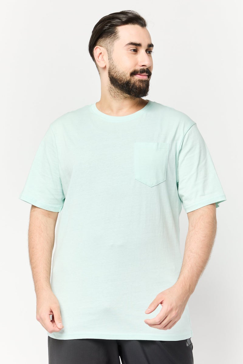 RBX Men Sportswear Fit Short Sleeve Outdoor T-Shirt, Light Pastel Green - Image 1