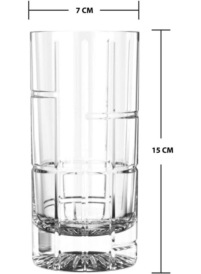Ocean Traze Ftr Hi Ball Glass, 350 Ml, Set Of 6, Mocktail Glass, Highball Glass, Beverage Glass, Water Glass, Juice Glass - Image 5