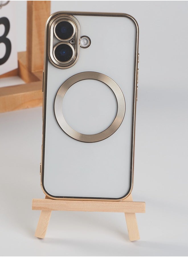 ShebSheb iPhone 16 Case Glitter, Clear Magnetic Phone Cases with Camera Lens Protector [Compatible with MagSafe] Bling Sparkle Plating Soft TPU Slim Shockproof Protective Cover Women Girls  - Image 5
