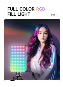 ARNOTEC RGB Video Light, Portable LED Fill Light with 3000mAh Built-in Battery, for Selfie/Live Streaming/Laptop/Camera, Supports Cold/Natural/Warm Light, 360° Full Color Adjustment with Clip Mount  - Image 4