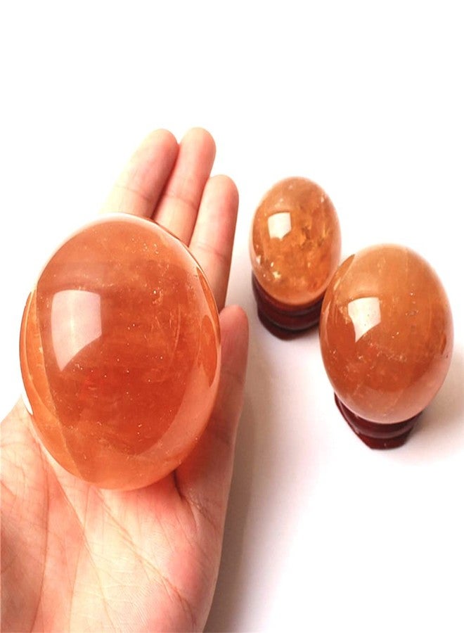 MDYSC 4 inch Natural Citrine Crystal Sphere Ball Feng Shui Ornament+Stand and One Free Bracelet (4inch(100mm)) - Image 2