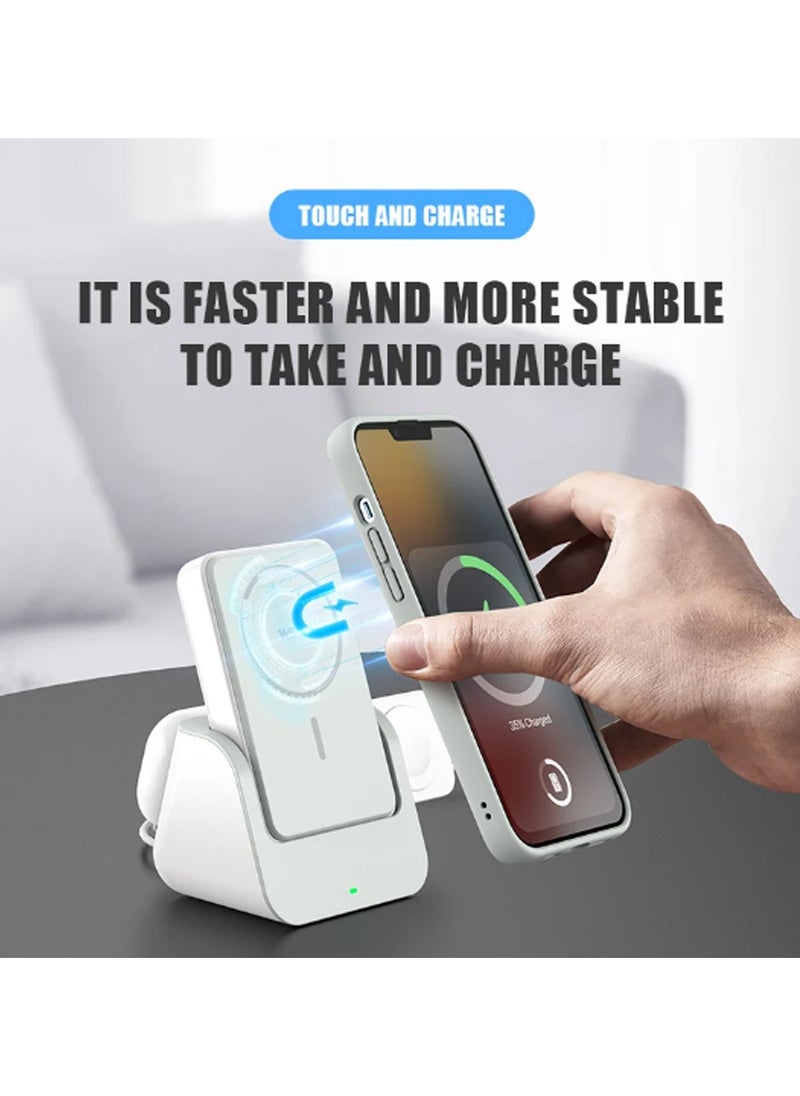 Generic - WST Magsafe Wireless Power Bank 3 in 1 - Image 1