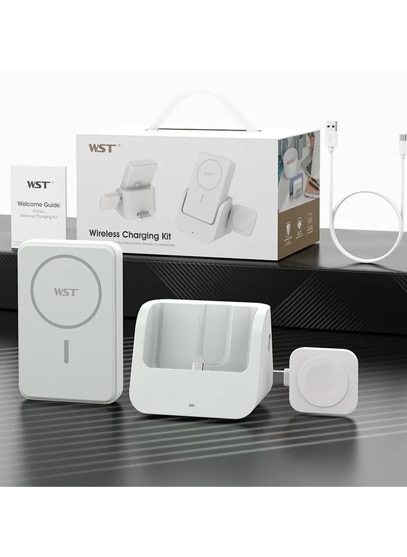 Generic - WST Magsafe Wireless Power Bank 3 in 1 - Image 1
