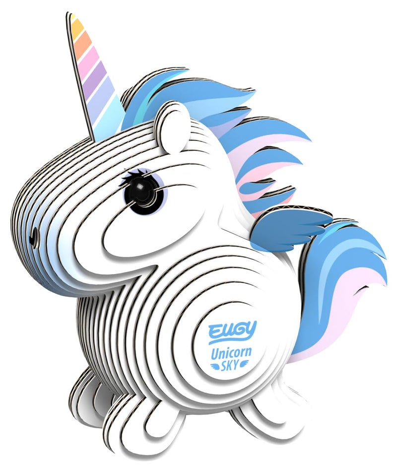 Eugy Unicorn Sky 3D Puzzle 28 Piece EcoFriendly Educational Toy Puzzle for Boys Girls Kids Ages 6 - Image 2