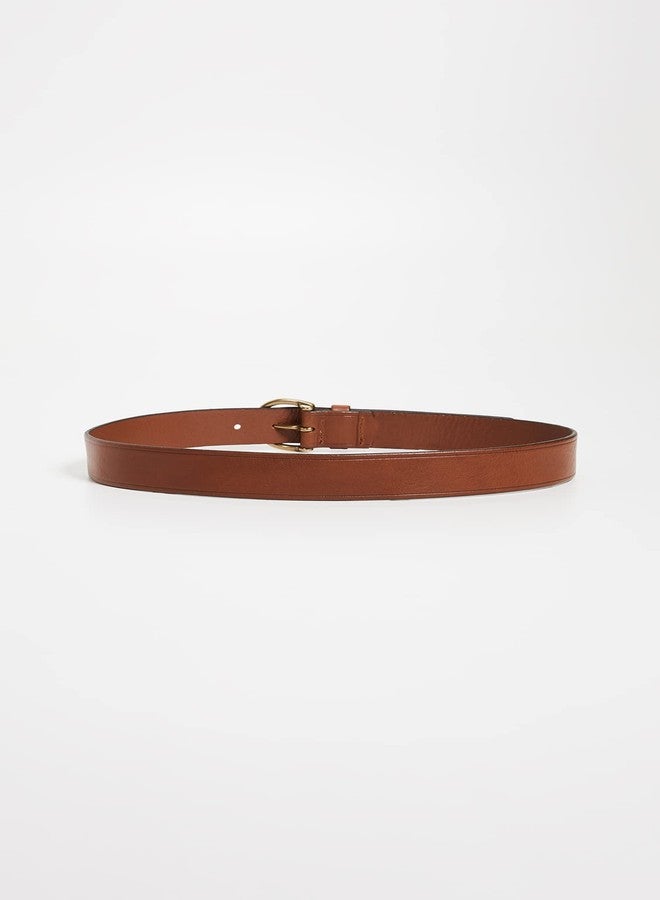 Made Well Madewell Women's Medium Perfect Leather Belt, Pecan, Brown, S, Pecan, S - Image 4