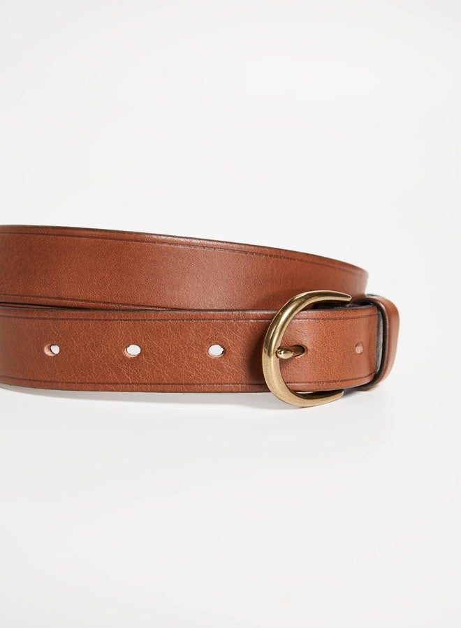 Made Well Madewell Women's Medium Perfect Leather Belt, Pecan, Brown, S, Pecan, S - Image 5