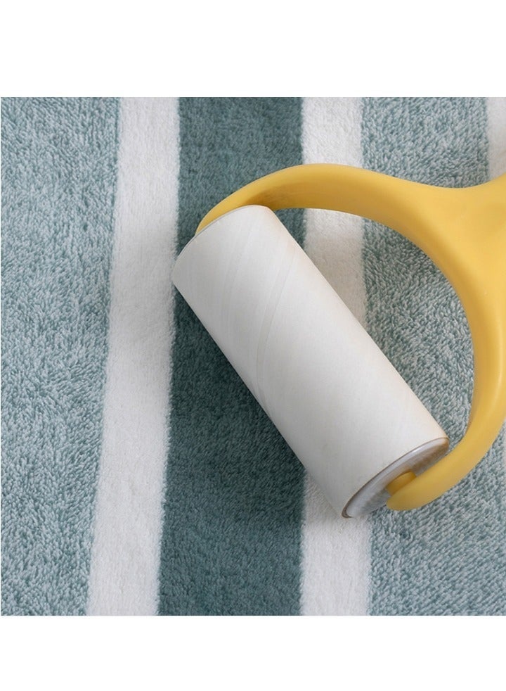 3pcs Soft Absorbent Wide Stripe Bath Towel, Non-Shedding Thickened Towel, Shower Towel Suitable For Bathroom, 1*70x140cm Bath Towel, 2*35x75cm Face Towel- Grey - Image 5