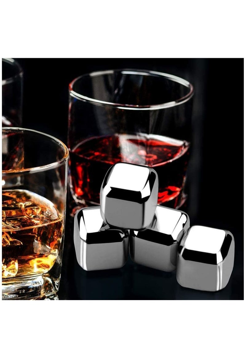 Creative Stainless Steel Ice Cube, Reusable Cooling Metal Grains for Drinks, No-Dilution Not-melt Fast Cooler Drinks Cube
