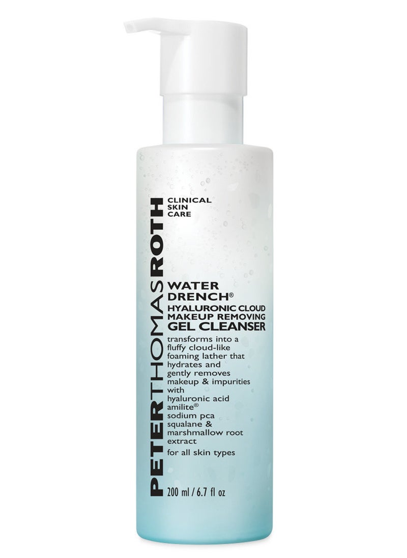 PETER THOMAS ROTH - Water Drench Hyaluronic Cloud Makeup Removing Gel Cleanser 200ml - Image 1