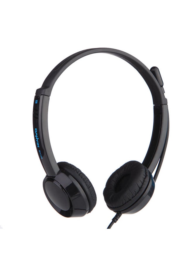 Danyin Dt326 Headphones, Over-ear Computer Headset, Business Office Call Center Telemarketing Headphones, Customer Service Earphone Recording Online Class English 3.5mm Single Plug Black - Image 3