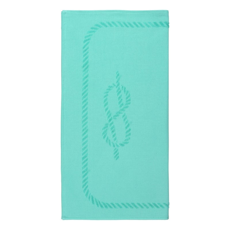 Anemoss Large Size Beach Towel, 100% Turkish Cotton, Sailor Knot Design, Mint Green, High Absorbent, Soft Towel, 70x140cm - Image 2