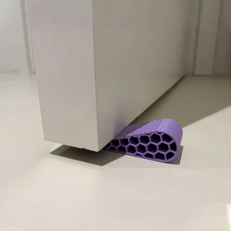 Purple Windproof Door Stopper No Drill Hollow Design Wedge Home Safety Anti Pinch - Image 5