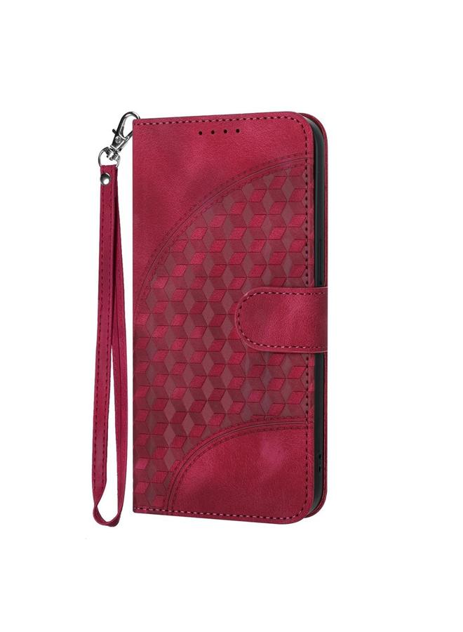 S-TOP Case For Itel A50C Elephant Head Embossed Phone Leather Case with Lanyard - Image 2
