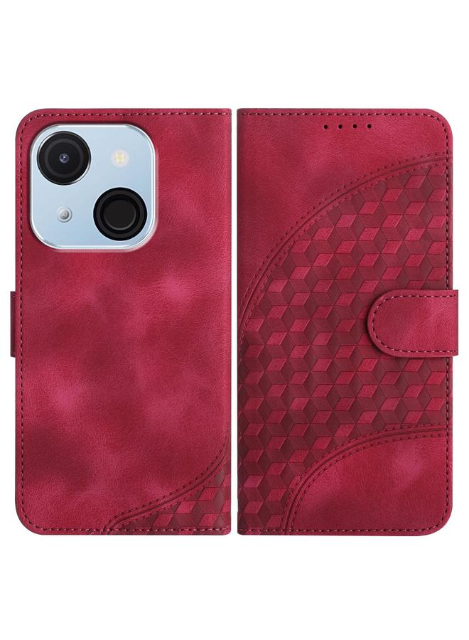 S-TOP Case For Itel A50C Elephant Head Embossed Phone Leather Case with Lanyard - Image 1