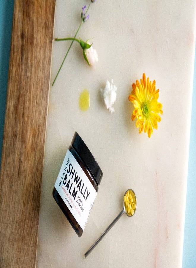 Shwally Tallow & Calendula Face and Body Balm - Paleo and Primal - 100% Grass Fed Tallow, Avocado and Olive Oil with Calendula Flowers (Organic Geranium Rose + Lavender, 4) - Image 2