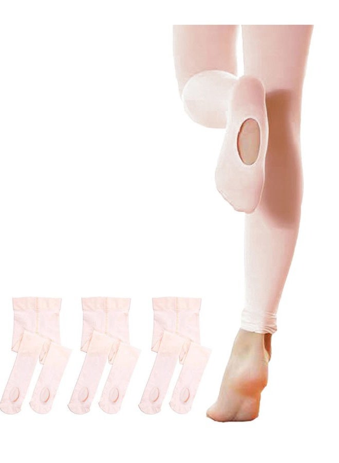 Stelle Girls' Women's Ultra Soft Pro Dance Tight/Ballet Transition Tight (Toddler/Little Kid/Big Kid/Women), 3-pack-ballet Pink, 10-15 Years - Image 1