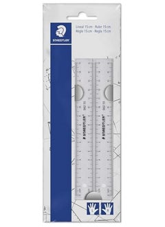 STAEDTLER STAEDTLER 562 152 PB TH 150mm Plastic Flat Ruler Set  - Image 1