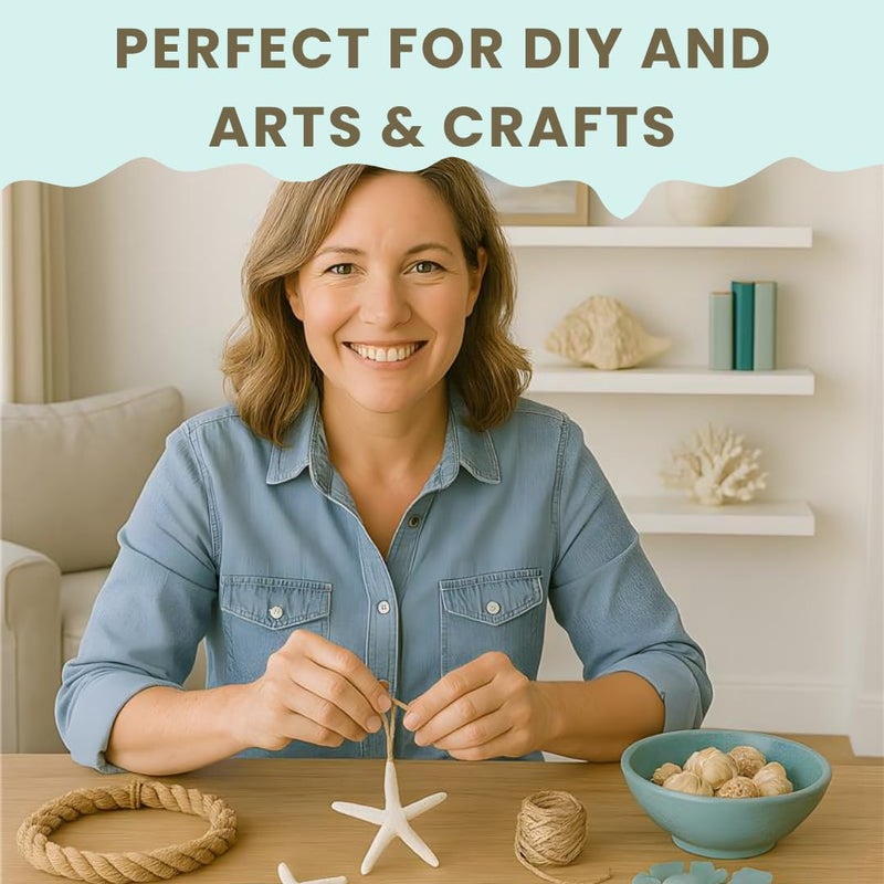 Nautical Crush Trading ديكور نجمة البحر - نجمة البحر للحرف - 10 حبة نجوم بحرية حقيقية 3-4 بوصة بيضاء - ديكور زفاف شاطئي - زينة حفلات ساحلية - ديكور قواقع البحر - قواقع للحرف - ديكور بحري - قواقع بالجملة للحرف - Image 3