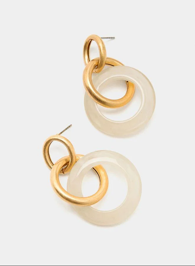 بارفوا أقراط الراتنج المصنوعة من حلقات