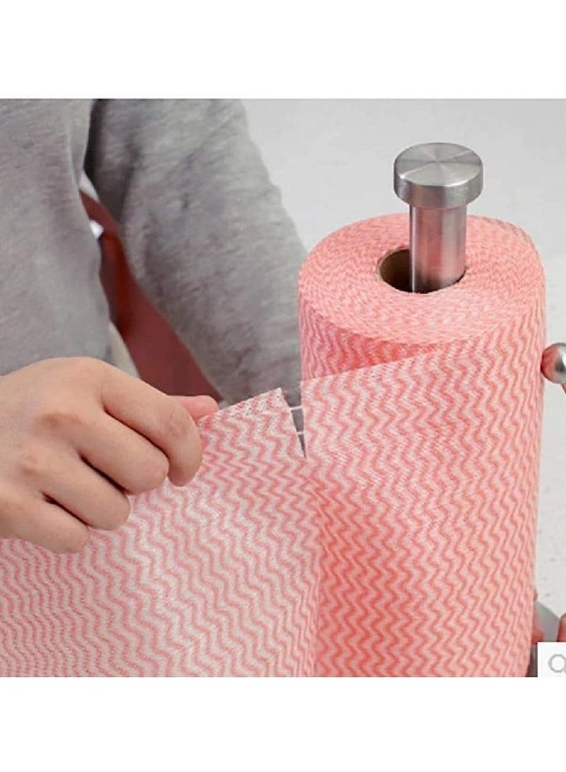 Marrkhor Pack of 3 50Pcs Roll Environment Friendly Disposable Cloth Kitchen Cleaning Non-Woven Fabric Dish Towel Cloth Kitchen Cleaning - Image 3