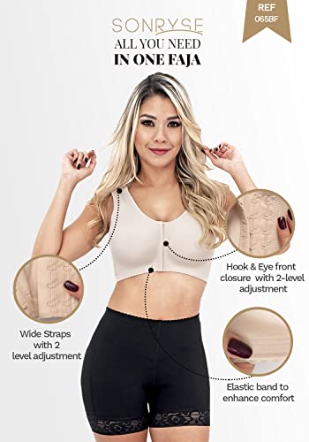 Sonryse 065BF Fajas colombianasPost Surgical Bra Recovery Breast Augmentation Brasier Quirurgico Beige L - Image 4