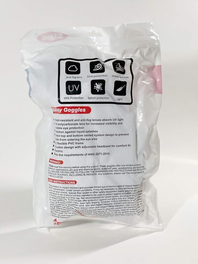 SIPA نظارات SIPA الآمنة للحماية ضد الضباب نظارات مضادة للغبار خفيفة الوزن للعينين - Image 4