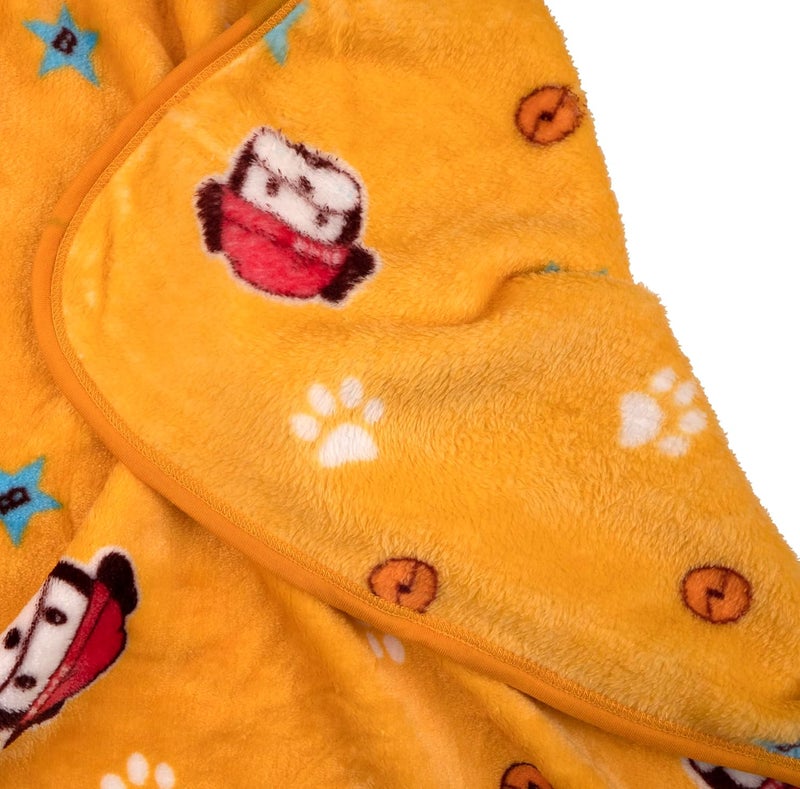 Uber World Uber World Newborn Baby Blanket with Hood/Infant AC Blanket/Baby Wrapper/Flannel Baby Blanket for 0-9 Months (70x70cm) Pack of 1 - Image 3