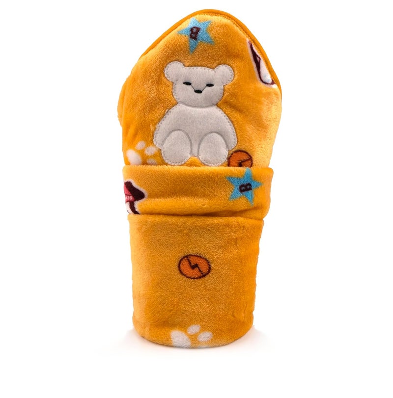 Uber World Uber World Newborn Baby Blanket with Hood/Infant AC Blanket/Baby Wrapper/Flannel Baby Blanket for 0-9 Months (70x70cm) Pack of 1 - Image 1