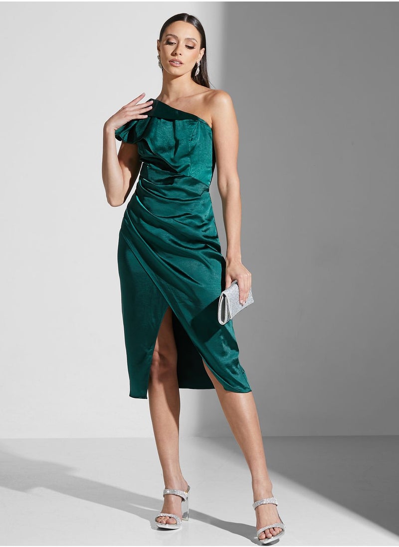Chi-Chi London - One Shoulder Cut Out Dress - Image 1