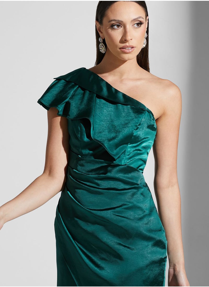 Chi-Chi London - One Shoulder Cut Out Dress - Image 1
