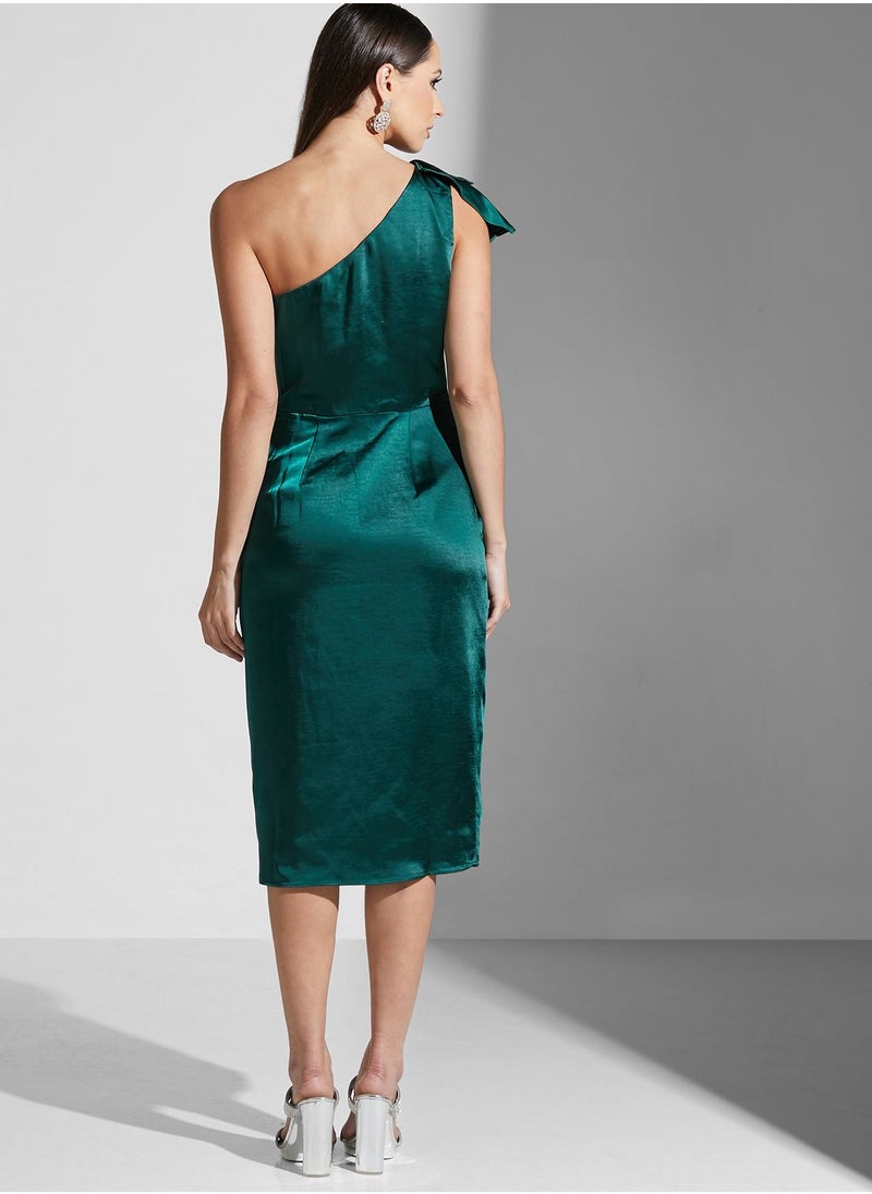 Chi-Chi London - One Shoulder Cut Out Dress - Image 1