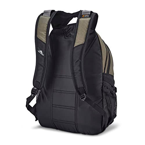 High Sierra Loop-Backpack, Travel, or Work Bookbag with tablet-sleeve, Olive, One Size - Image 2