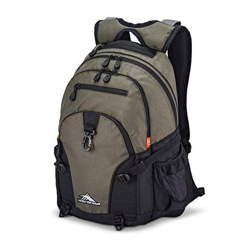 High Sierra Loop-Backpack, Travel, or Work Bookbag with tablet-sleeve, Olive, One Size - Image 3
