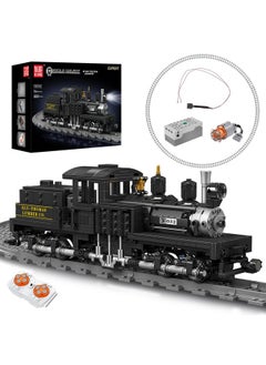 mould king Shay-Type Steam Locomotive Building Set With Led Lighting, Remote/App Control Model Train Block Kit With Tracks, Engineering Toy Kit For Adults (880 Pcs)  - Image 1
