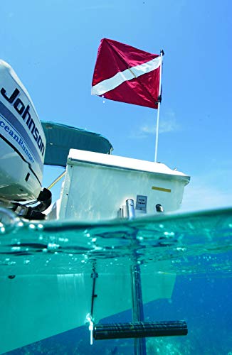 SeaSense Nylon Diver Down 3 Tier Flag, 20-Inch x 24-Inch - Image 2