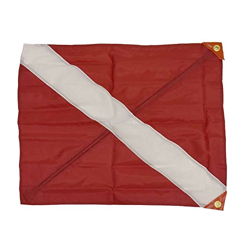 SeaSense Nylon Diver Down 3 Tier Flag, 20-Inch x 24-Inch - Image 1