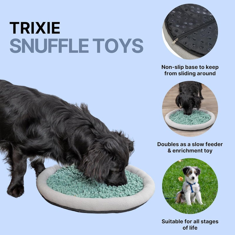TRIXIE Snuffle  Seek Plate Snuffle Mat for Dogs Level 1 Interactive Dog Toys Enrichment Puzzle Slow Feeder - Image 4