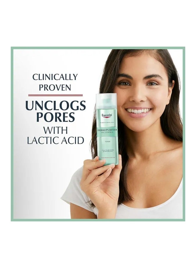 Eucerin DermoPurifyer Oil Control Toner – Deep Cleansing & Pore Refining, 200ml - Image 4