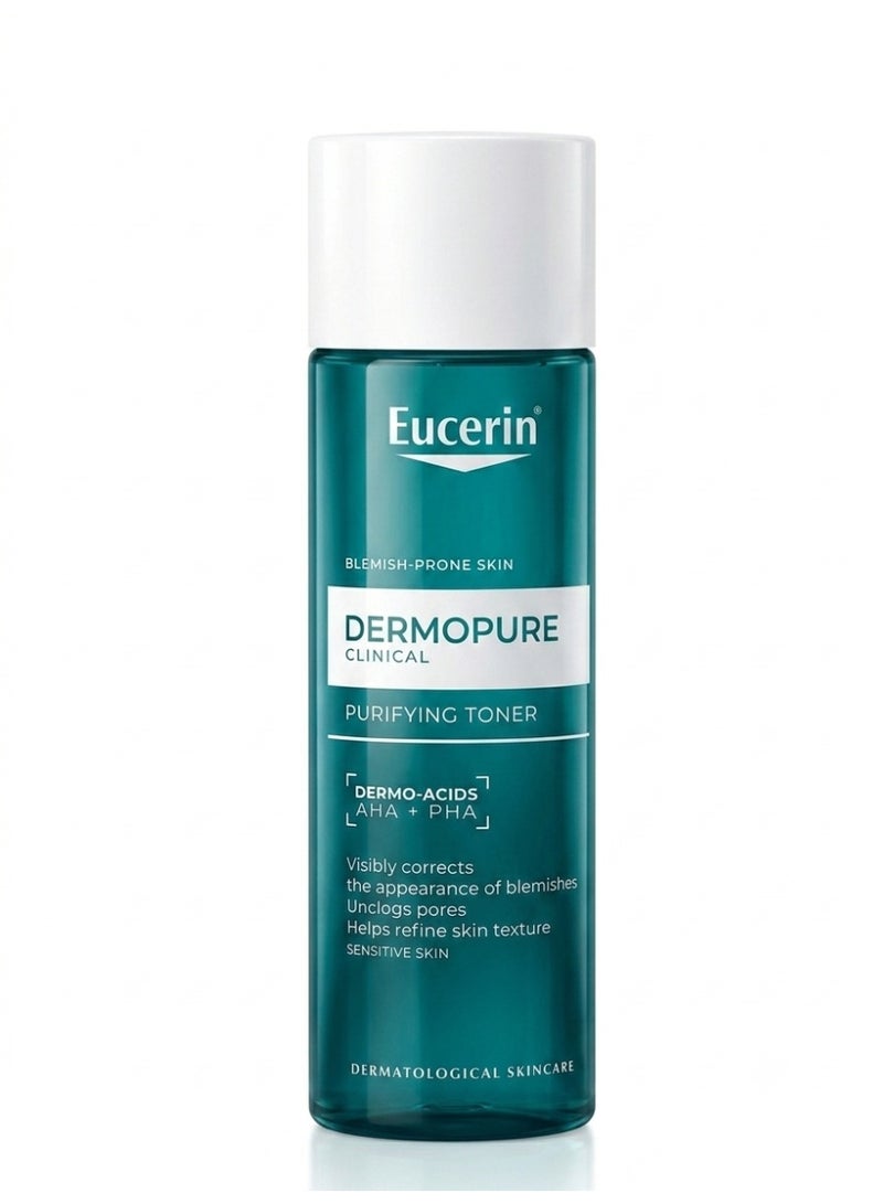 Eucerin تونر يوسيرين ديرمو بيوفايير للتحكم في الزيوت – تنظيف عميق وتضييق المسام، 200 مل - Image 1