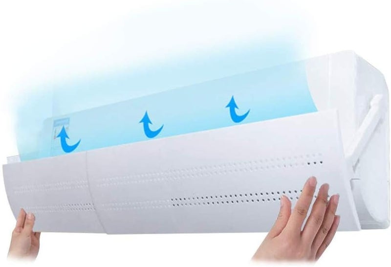 FAD Solutions Adjustable Air Conditioner Wind Deflector Baffle - Telescopic Anti Direct Blowing Retractable Shield Cold AC Cover (2 Plates) - Image 4