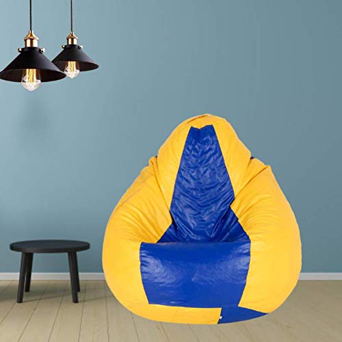 TRUE 2 F Yellow Bean Bag Cover with Yellow Footstool true 2 f - Image 1